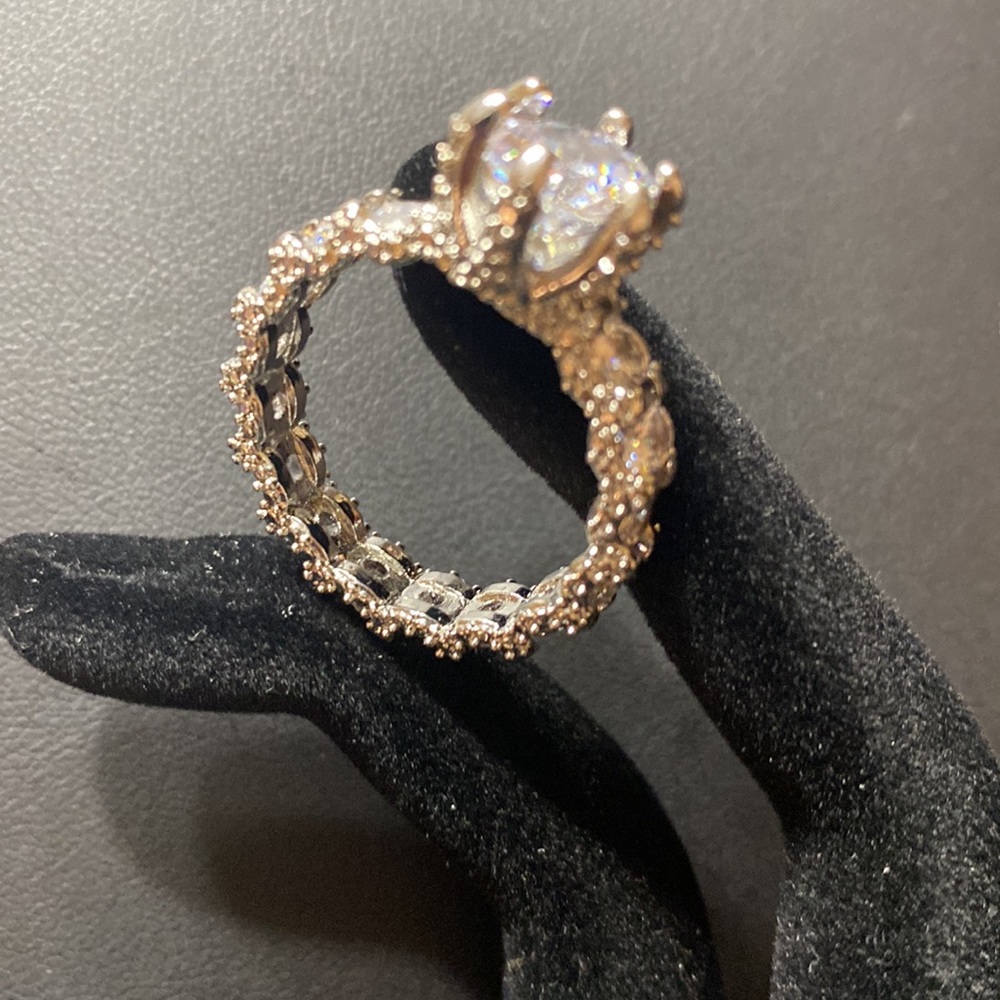 Solitaire Silver Ring - image 3